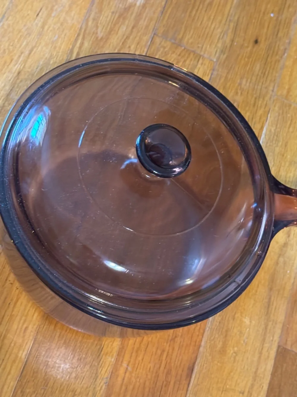 CORNING WARE VISIONS Pyrex Amber Cookware 1.5L Saucepan with Lid USA 2 PC - Picture 3 of 8